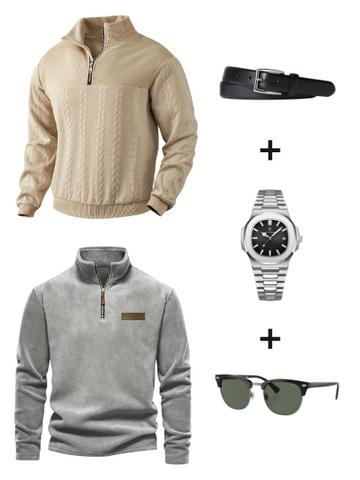 [KOOP 2 EN KRIJG 5] - 2 JASSEN + HORLOGE + BRIL + RIEM
