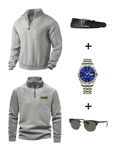 [KOOP 2 EN KRIJG 5] - 2 JASSEN + HORLOGE + BRIL + RIEM