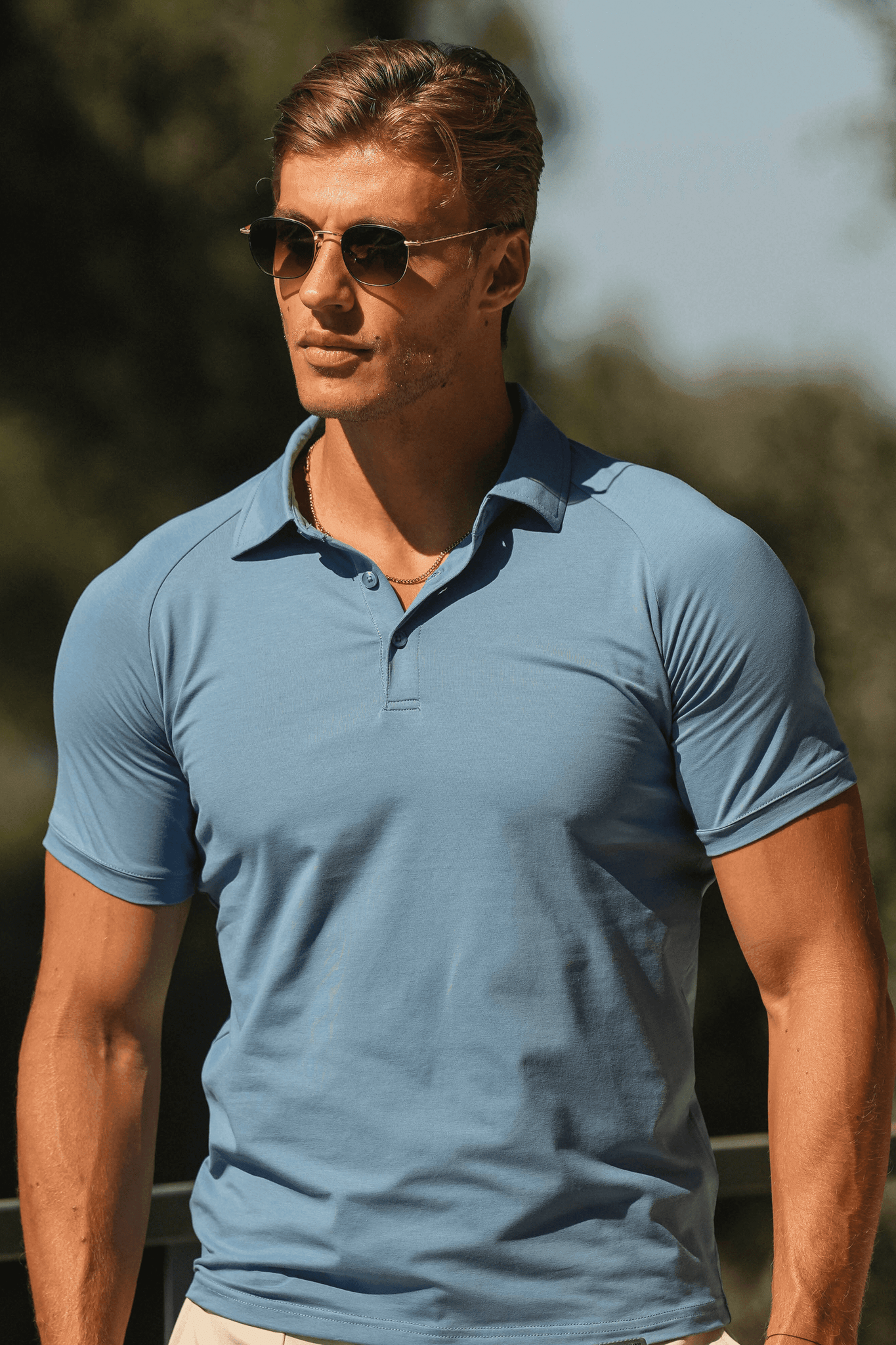 Heren Polo Shirt Urbanos Amalfi Blauw