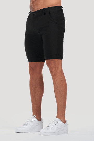 Luca zwart herenshorts – casual, comfortabel en stijlvol