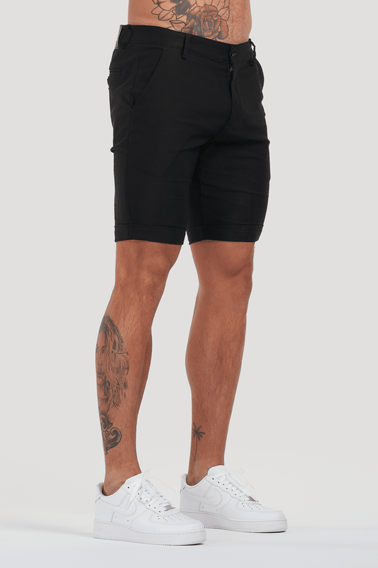 Luca zwart herenshorts – casual, comfortabel en stijlvol