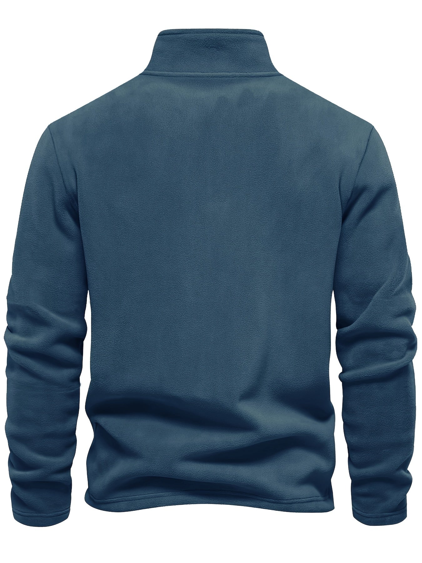 Heren Henley sweatshirt met halve rits, ronde hals en slim fit, perfect voor herfst en winter.