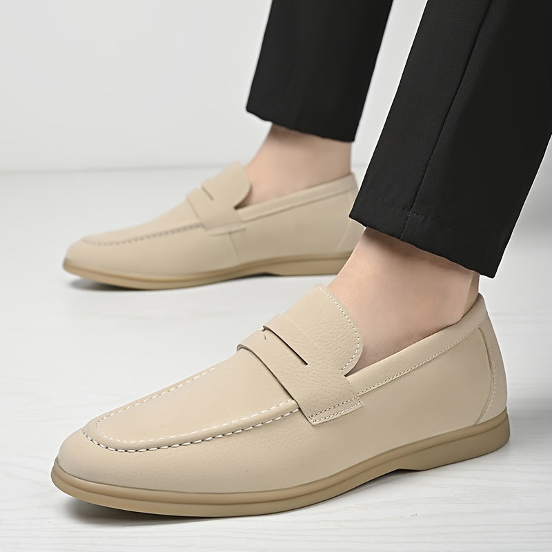 Comfortabele heren loafers, makkelijk aan te trekken, met duurzame antislip rubberzool, perfect voor casual en buitenactiviteiten.