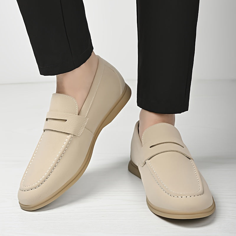 Comfortabele heren loafers, makkelijk aan te trekken, met duurzame antislip rubberzool, perfect voor casual en buitenactiviteiten.