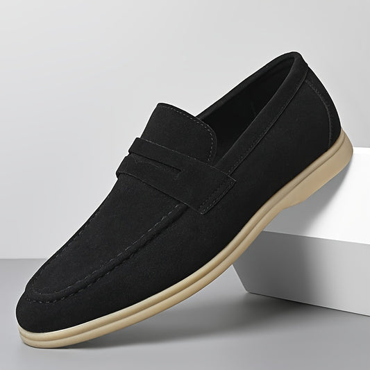 Comfortabele heren loafers, makkelijk aan te trekken, met duurzame antislip rubberzool, perfect voor casual en buitenactiviteiten.