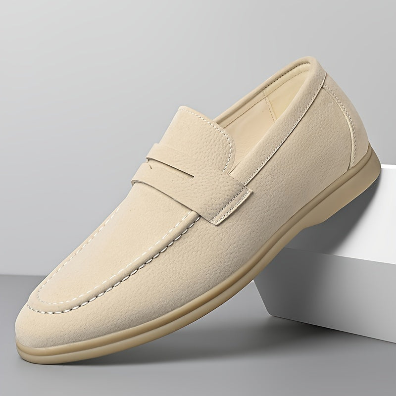 Comfortabele heren loafers, makkelijk aan te trekken, met duurzame antislip rubberzool, perfect voor casual en buitenactiviteiten.