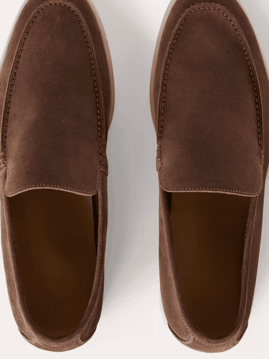 Mocassin Loafer Mannelijk Urbanos Lichtblauw Kastanjebruin Royal