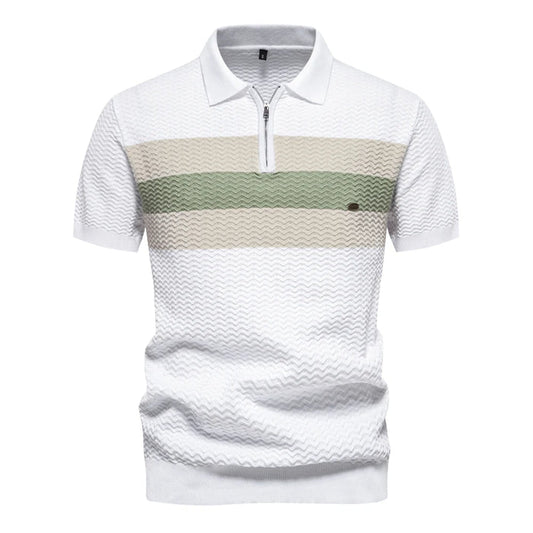 São Conrado heren polo, elegant en comfortabel, met een modern design, ideaal voor casual of semi-formele gelegenheden.